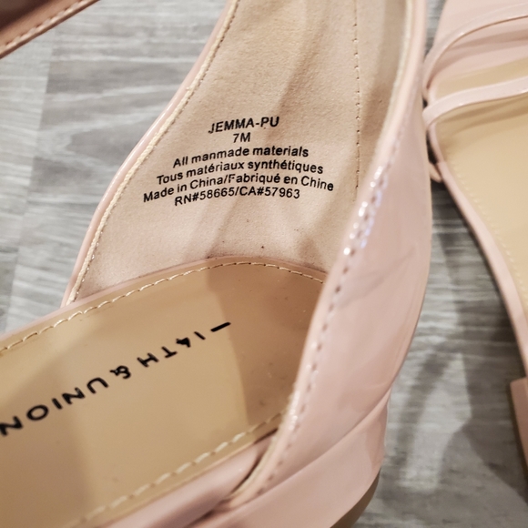 NEW 14th & Union Jemma Pink Blush Strappy Sasdals - Picture 7 of 8